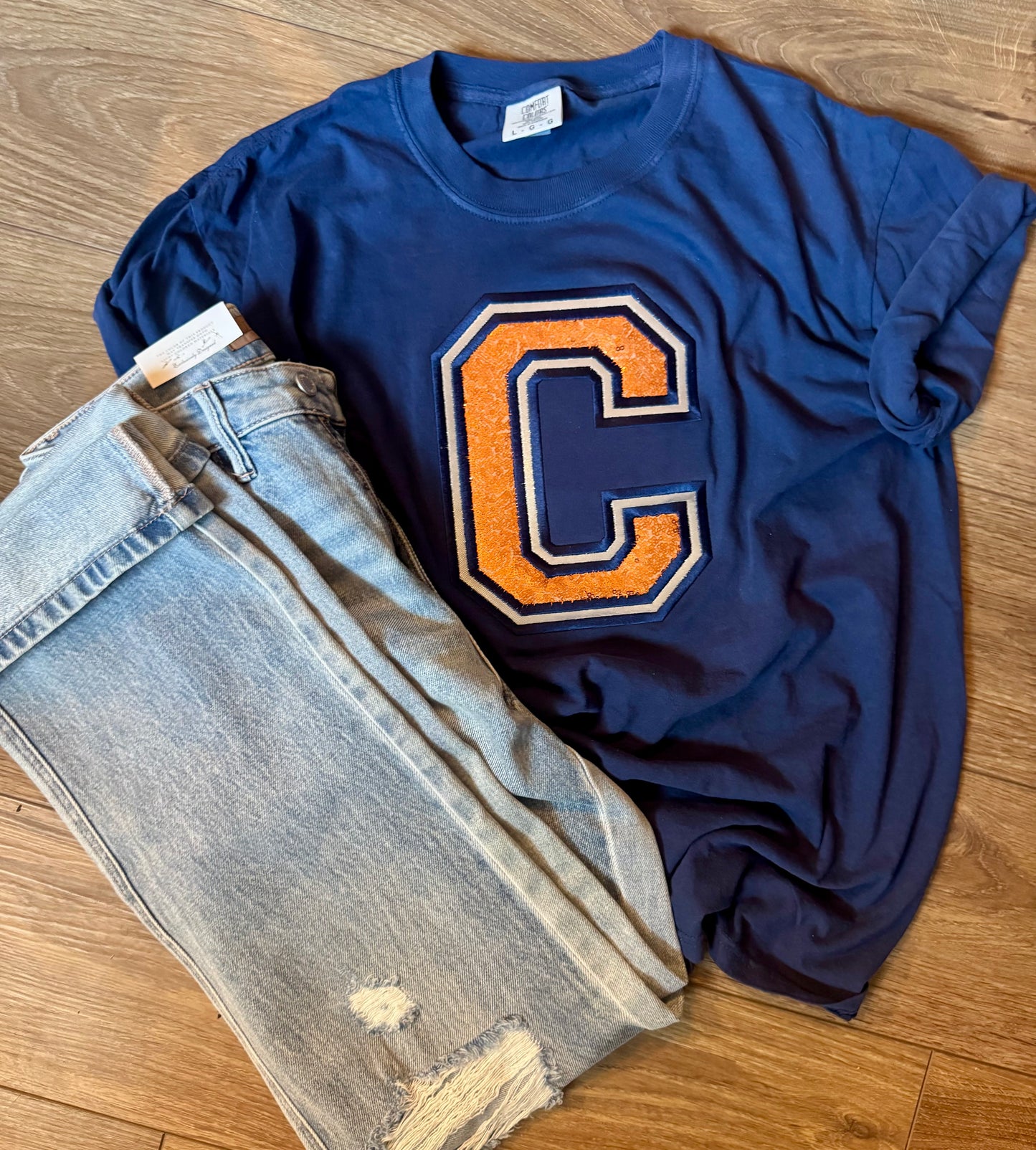 Comfort Color Varsity Applique