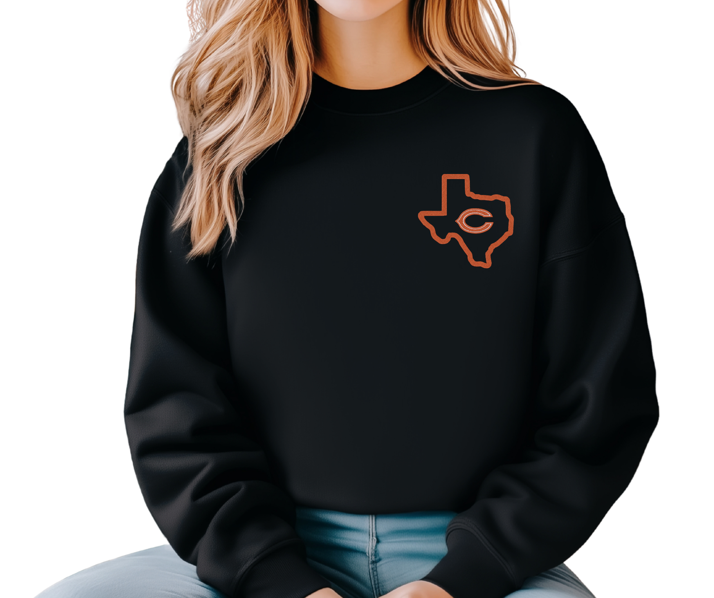 Embroidered Texas C Sweatshirts