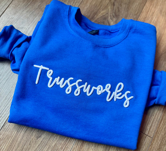 3D Puff Script Sweatshirt