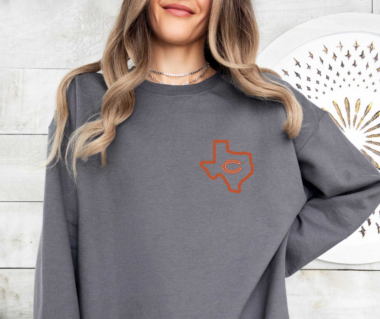 Embroidered Texas C Sweatshirts